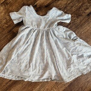 Remie girl blue floral twirl dress with pockets size 5